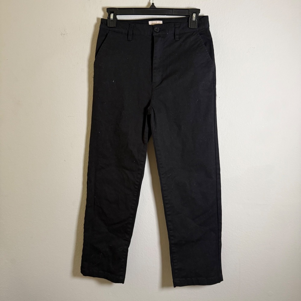 Brixton Womens Black Straight Leg Chino Pants Size 26 Workwear Skater Trousers